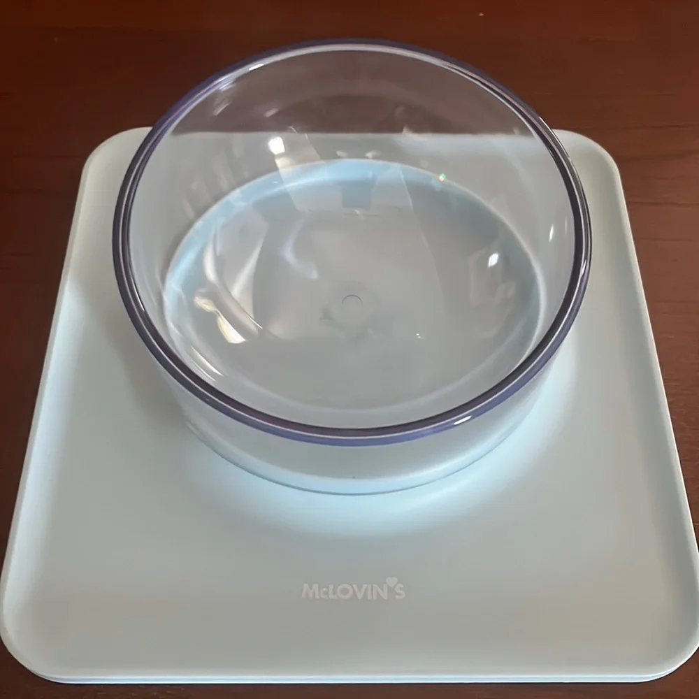 🐾New McLovins plastic pet dish cat or dog bowl with placemat